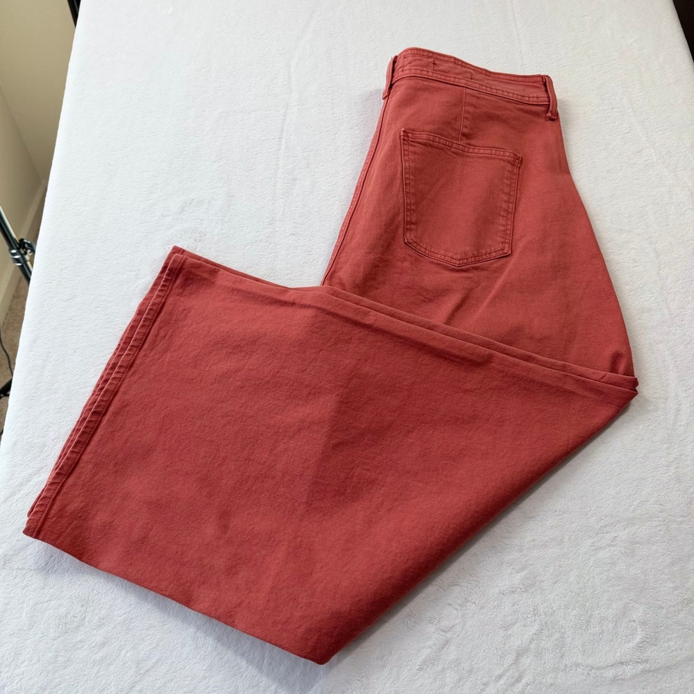 Universal Thread Sailor Wide Leg Pants Womens 17 Orange Good High Rise Stretch - Picture 10 of 14
